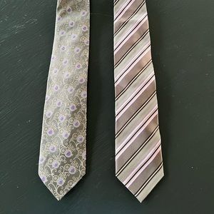 Ermenegildo Zegna 2 Tie Bundle XL